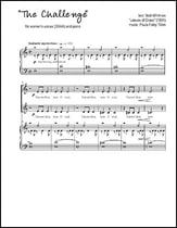 The Challenge SSAA choral sheet music cover